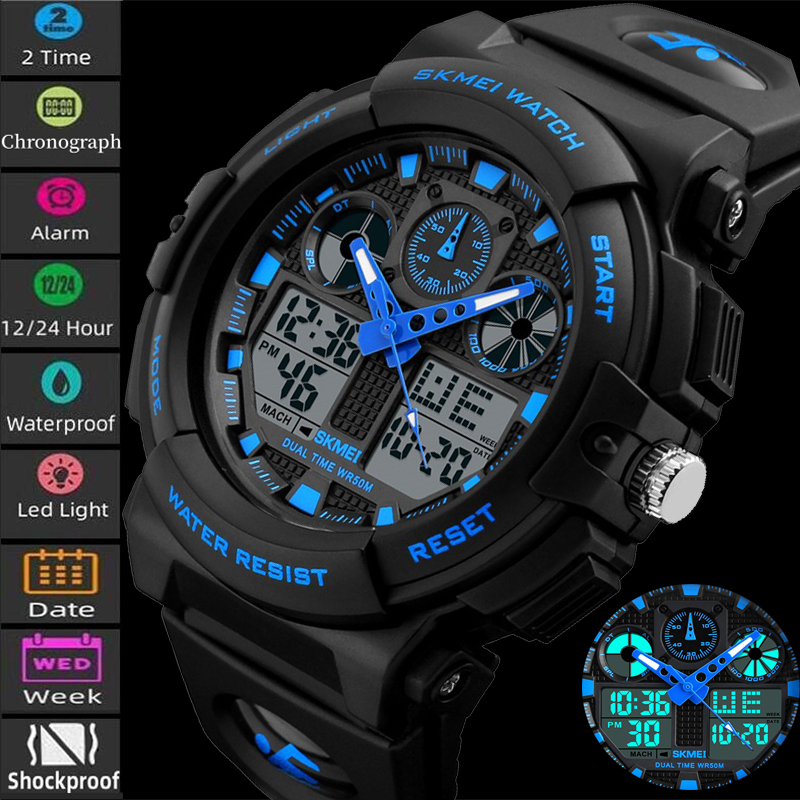 Outdoor Lighting Timer - SKMEI-ساعة رياضية للرجال ، ساعة يد