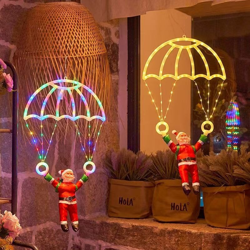 Outdoor Lighting Xmas - أضواء سلسلة LED على شكل مظلة