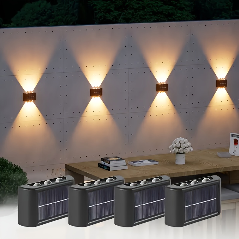 Outdoor Lighting Portable - مصباح جداري شمسي LED خارجي مقاوم