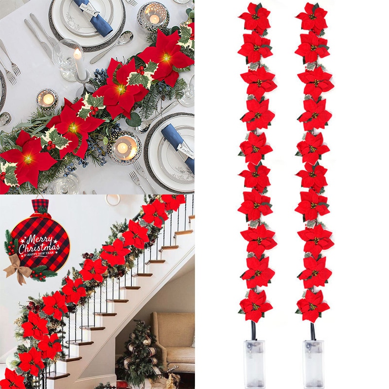 Outdoor Lighting Xmas - 2/3 متر عيد الميلاد سلسلة زهرة