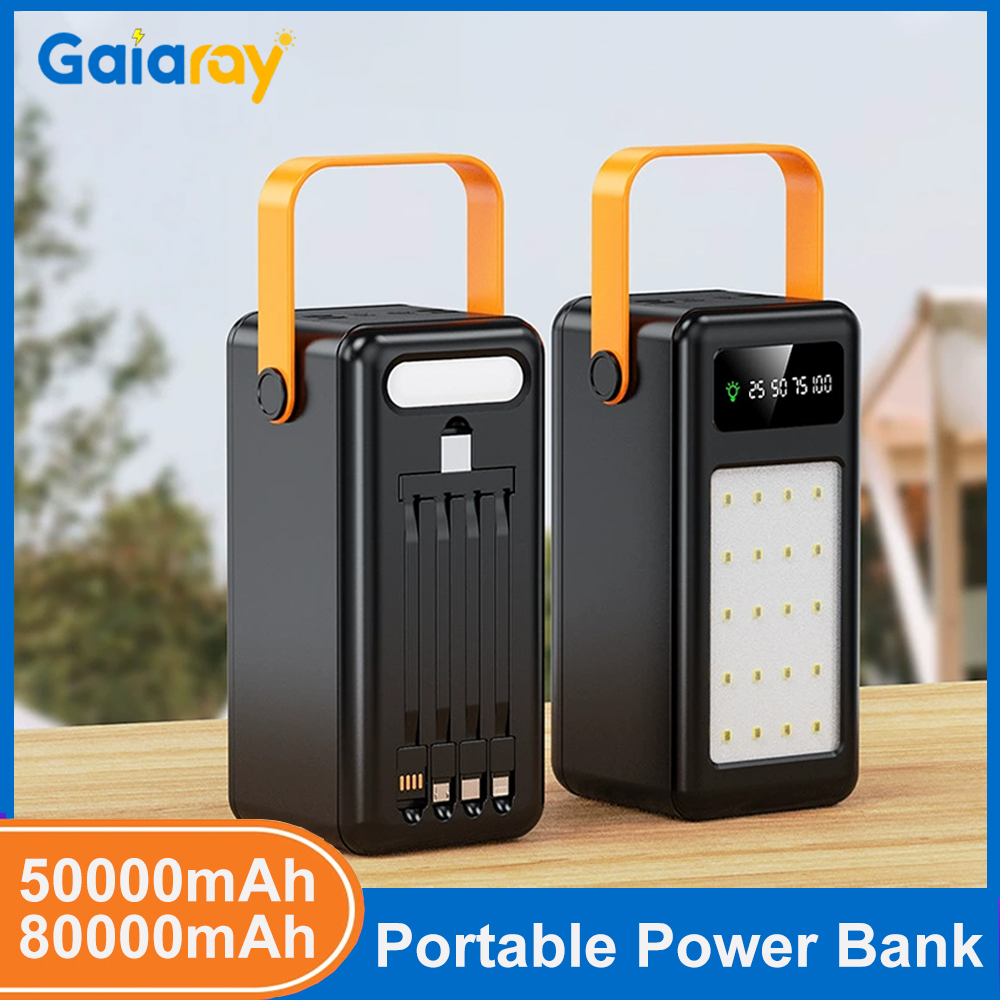 Outdoor Lighting Battery Operated - بنك طاقة محمول بسعة 50000 مللي