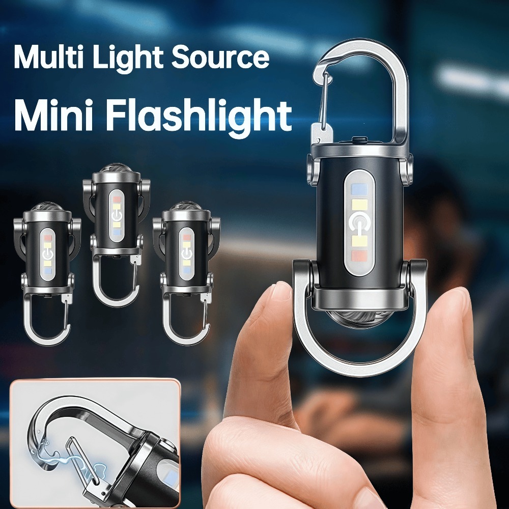 Outdoor Lighting Portable - مصباح محمول صغير للمفاتيح قابل لإعادة