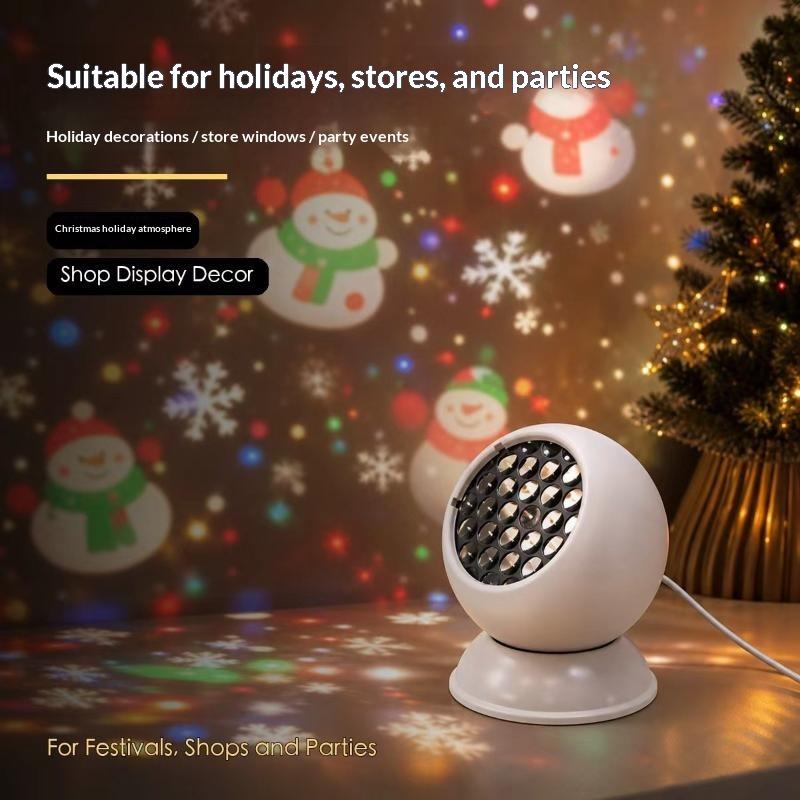 Outdoor Lighting Xmas - 360 ° ضوء إسقاط ندفة الثلج