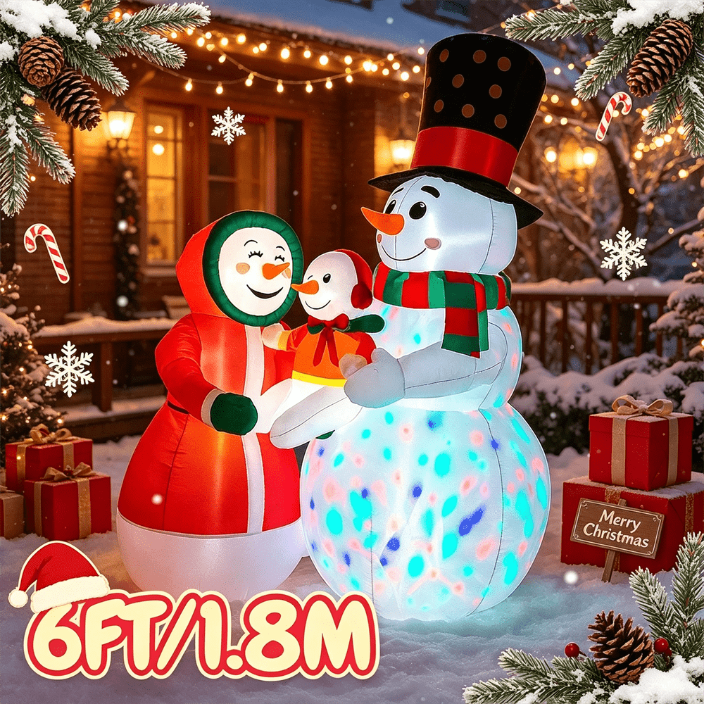 Outdoor Lighting Xmas - نموذج رجل الثلج القابل للنفخ لعيد