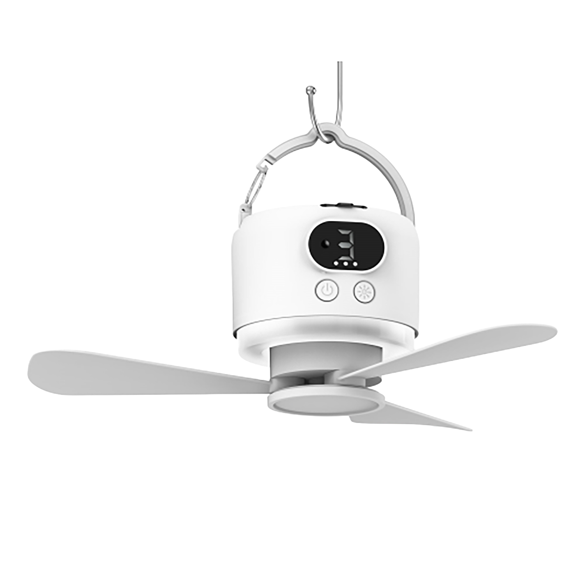 Outdoor Lighting Timer - مروحة سقف محمولة قابلة للشحن بسعة