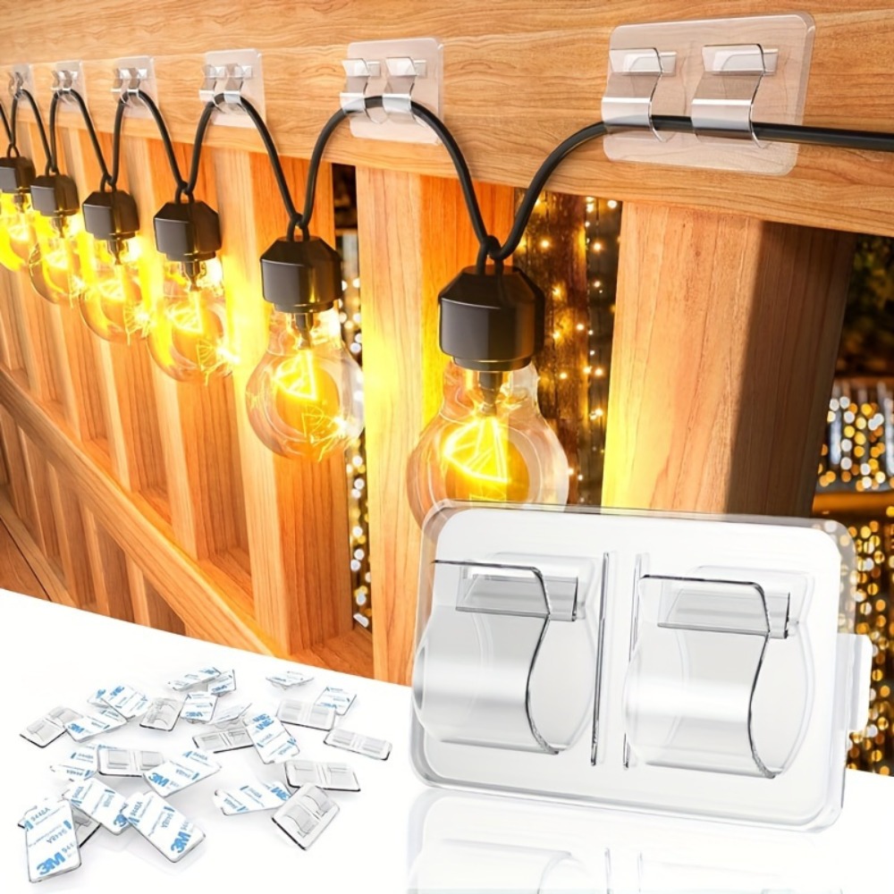 Outdoor Lighting Xmas - 4/10 قطع خطافات لأضواء السلسلة الخارجية