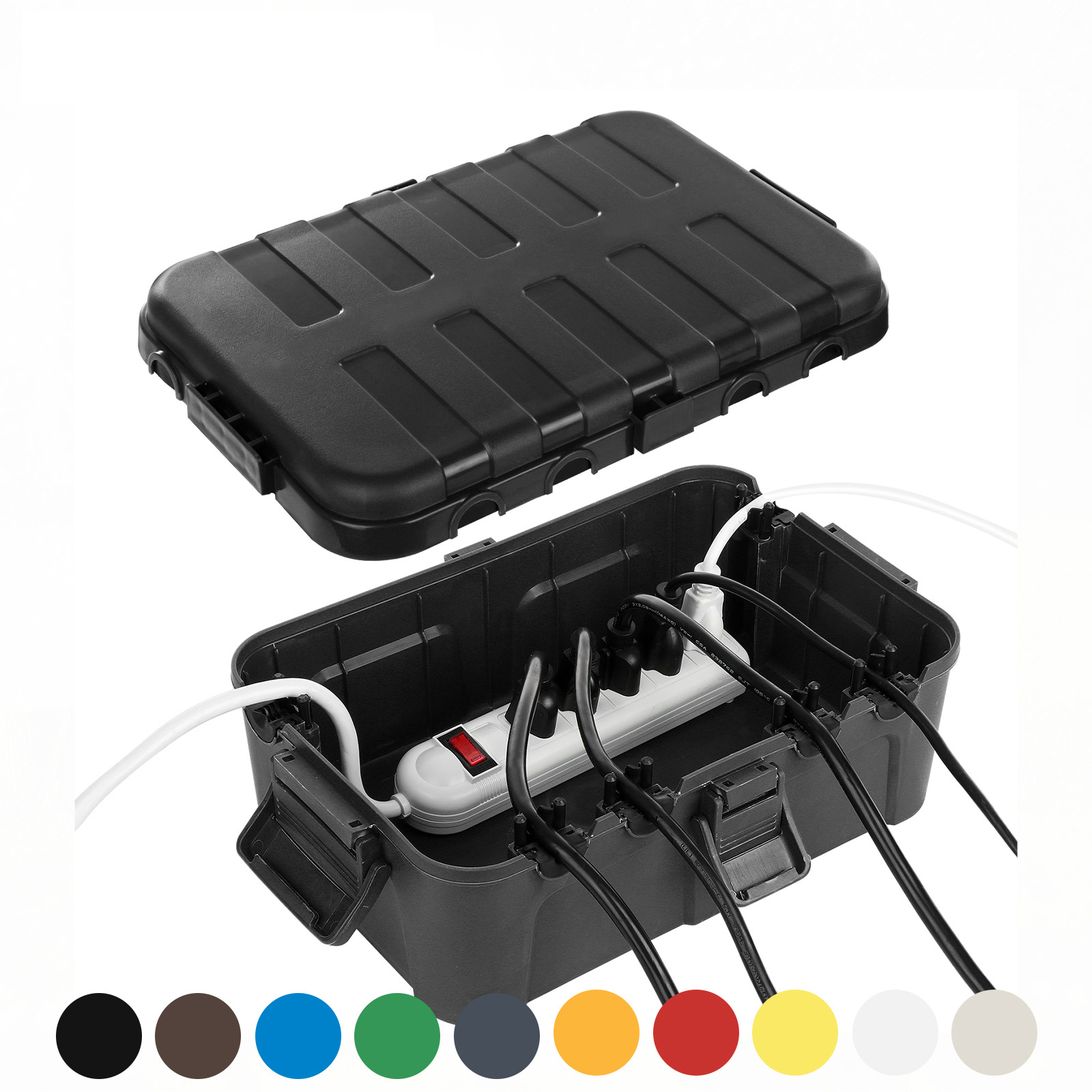 Outdoor Lighting Timer - صندوق كهربائي خارجي كبير جدًا، غطاء