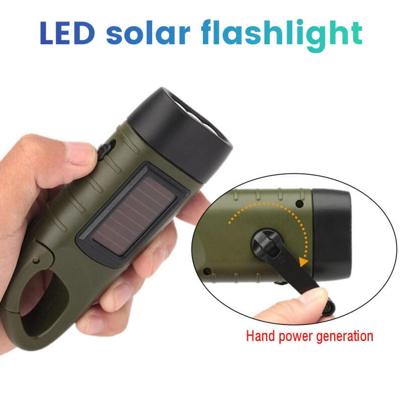 Fire Torch Solar - مصباح يدوي LED يعمل بالطاقة الشمسية