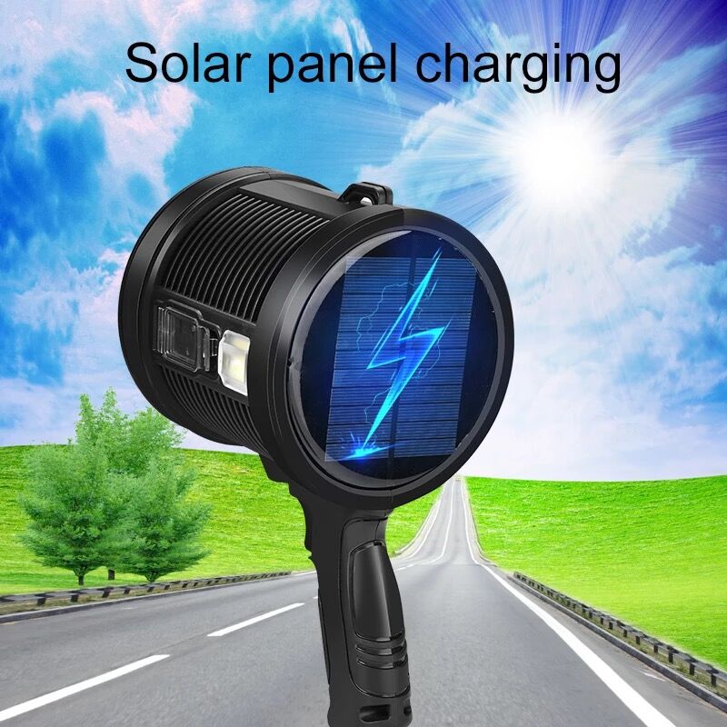مصباح يدوي LED فائق السطوع XHP - مراجعة Fire Torch Solar وسعره