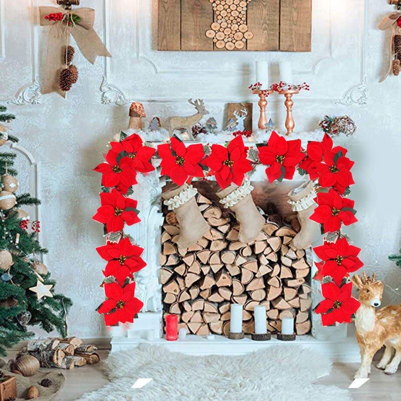 2/3 متر عيد الميلاد سلسلة زهرة - مراجعة Outdoor Lighting Xmas وسعره