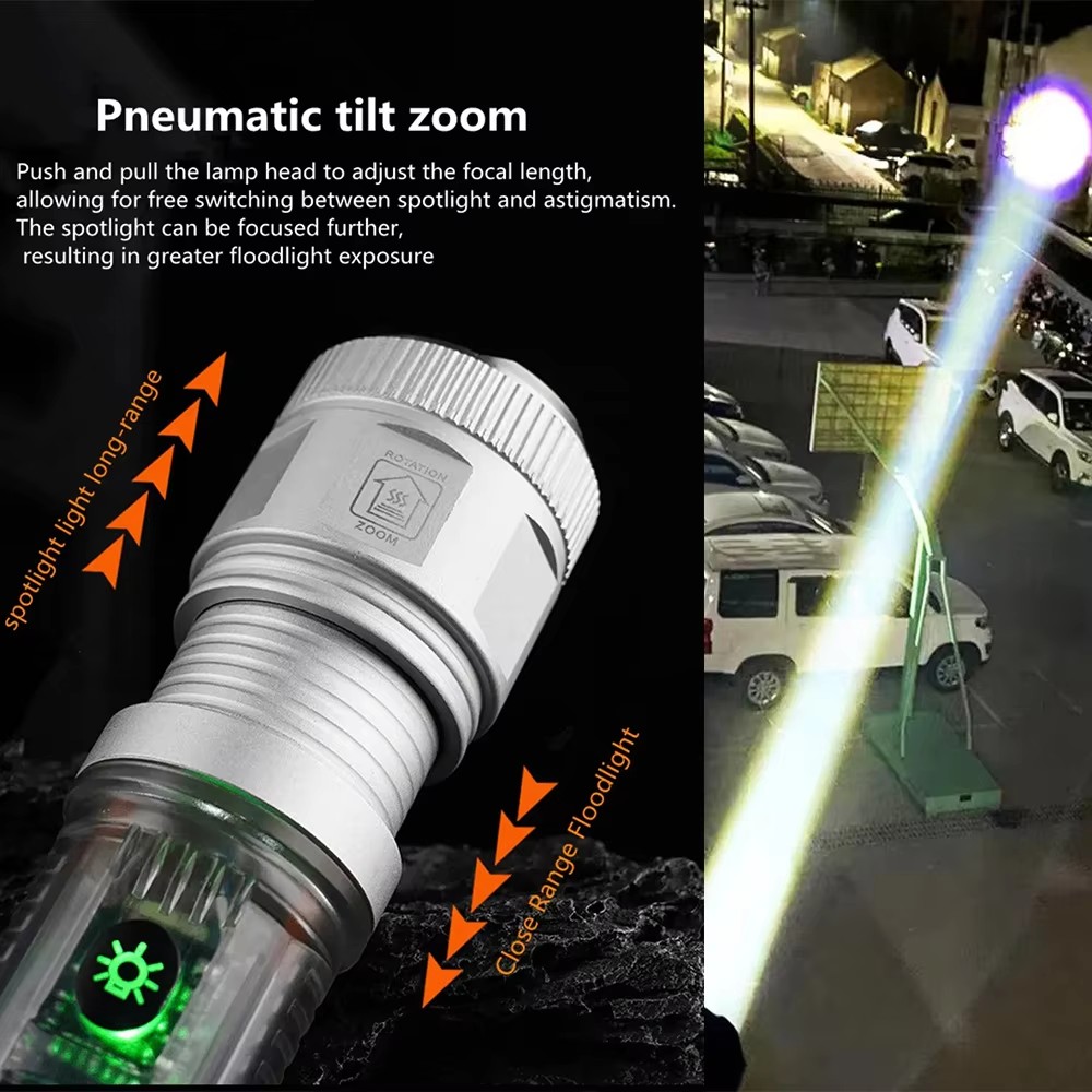 مصباح يدوي LED قوي مع إضاءة جا - مراجعة Fire Torch Solar وسعره