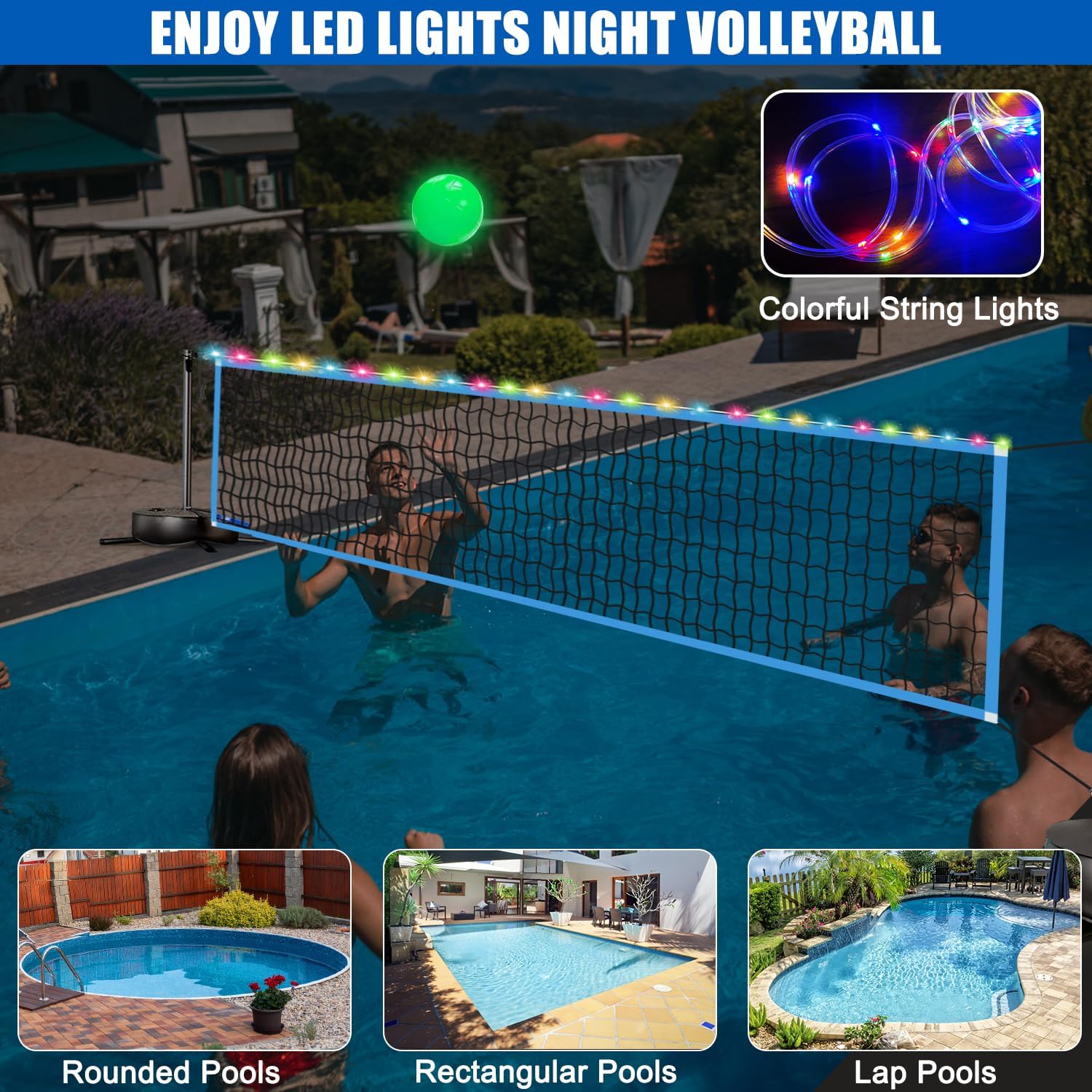 شبكة كرة طائرة محمولة للاستخدا - مراجعة Outdoor Lighting Portable وسعره