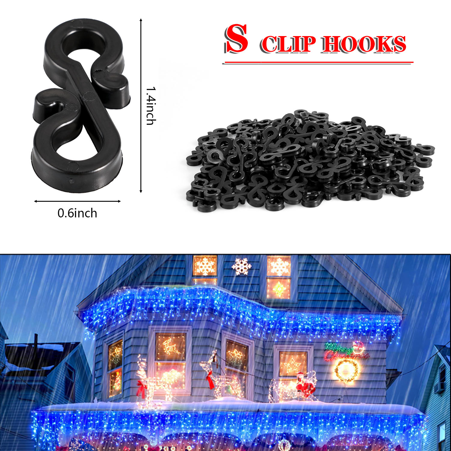 مشابك بلاستيكية مانعة لتسرب ال - مراجعة Outdoor Lighting Xmas وسعره