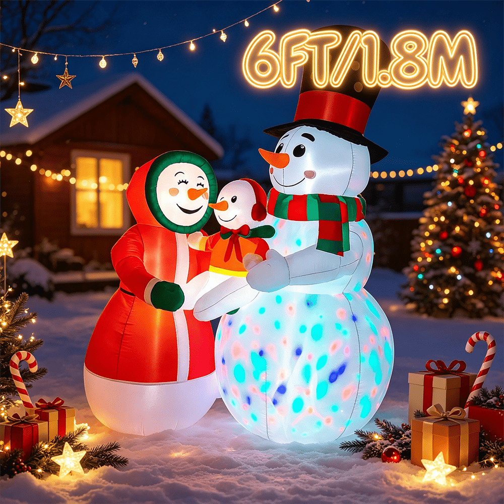 نموذج رجل الثلج القابل للنفخ ل - مراجعة Outdoor Lighting Xmas وسعره