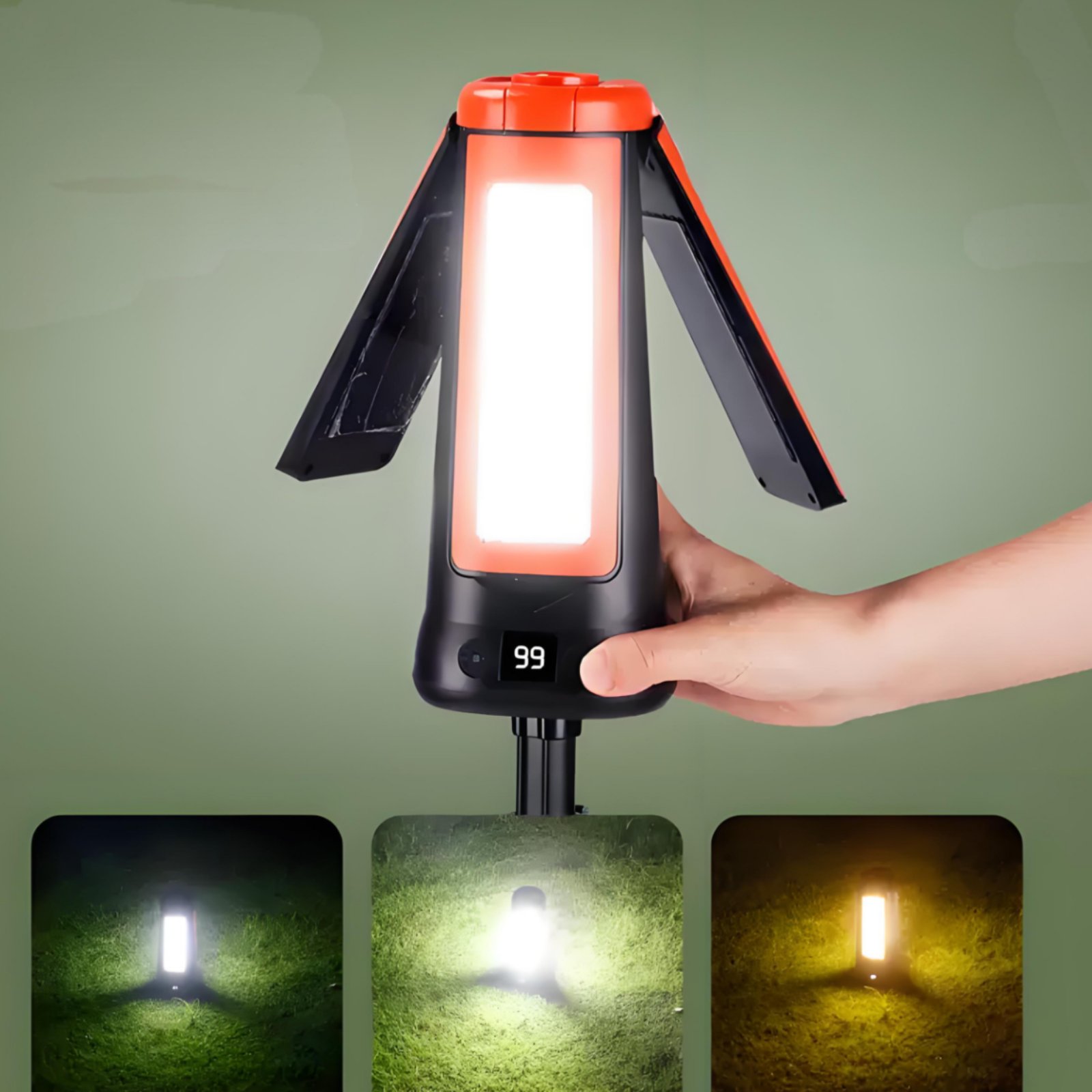 مصباح خيمة تلسكوبي قابل للتعدي - مراجعة Outdoor Lighting Portable وسعره