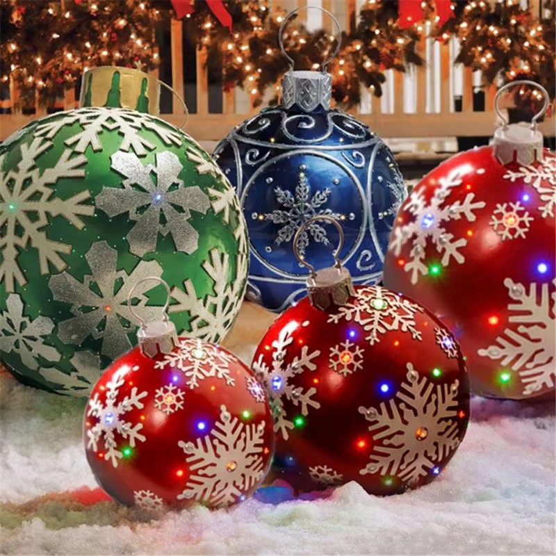 كرة زينة عيد الميلاد قابلة للن - مراجعة Outdoor Lighting Xmas وسعره