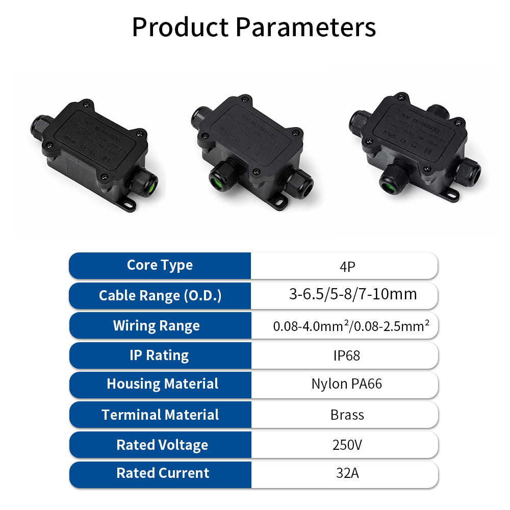 صندوق توصيل مقاوم للماء IP68 ب - مراجعة Outdoor Lighting Connectors وسعره