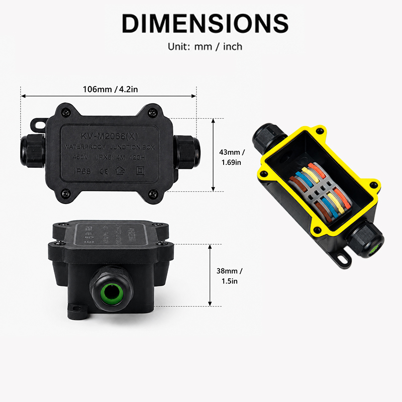 صندوق توصيل مقاوم للماء IP68 ب - مراجعة Outdoor Lighting Connectors وسعره