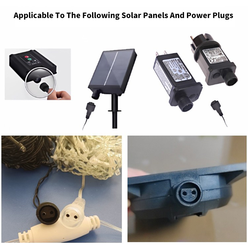 موصل LED ثنائي السن مع سلك 25  - مراجعة Outdoor Lighting Connectors وسعره